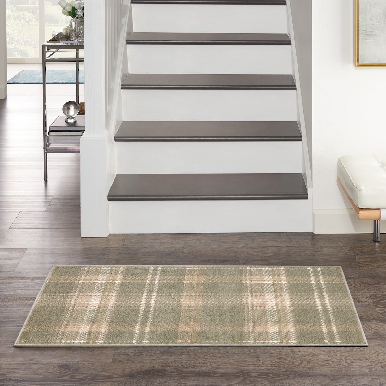 Nourison Grafix 2' x 4' Olive Farmhouse Rug