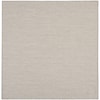 Nourison Courtyard 10' x Square Ivory Silver Modern Rug