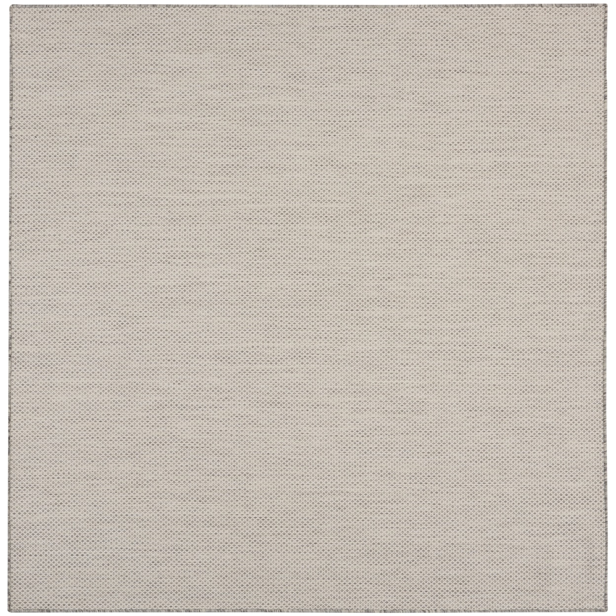 Nourison Courtyard 10' x Square Ivory Silver Modern Rug