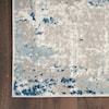 Nourison Quarry 4' x Square Ivory Grey Blue Modern Rug