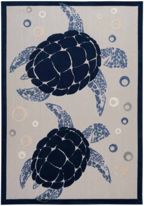 6' x 9' Navy Blue Rectangle Rug