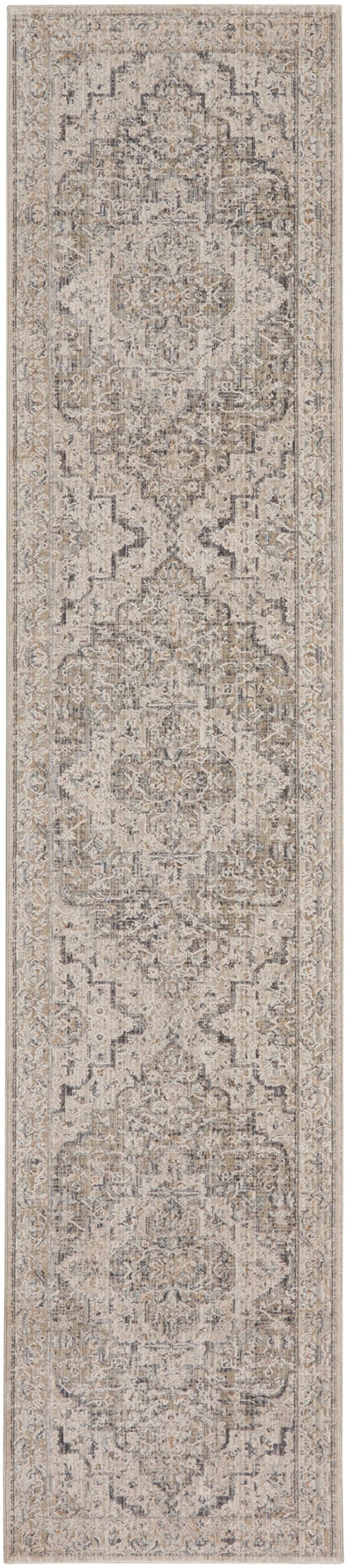 2'3" x 8' Ivory Taupe Runner Rug
