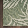 Nourison Garden Oasis 8' x 10' Green Ivory Outdoor Rug