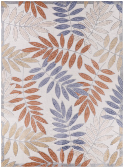 9' x 12' Blue Mocha Rectangle Rug