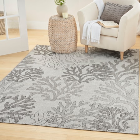 4&apos; x 6&apos; Grey Coastal, Nautical &amp; Beach Rug