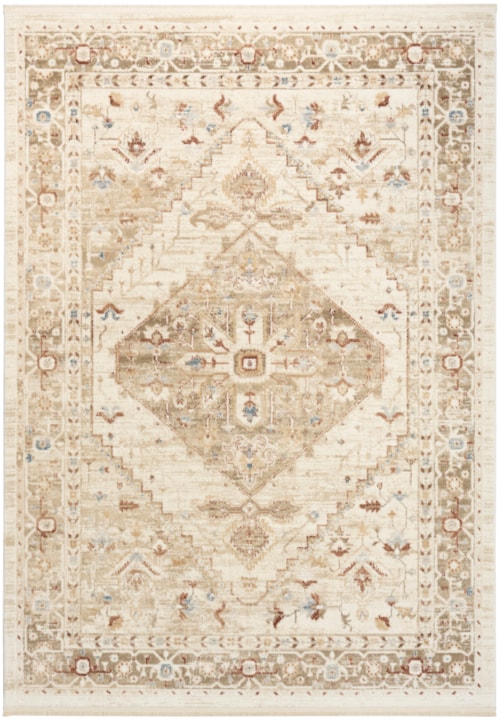 4' X 6' Ivory Taupe Rectangle Rug