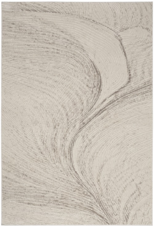 7'10" X 9'10" Ivory Rectangle Rug