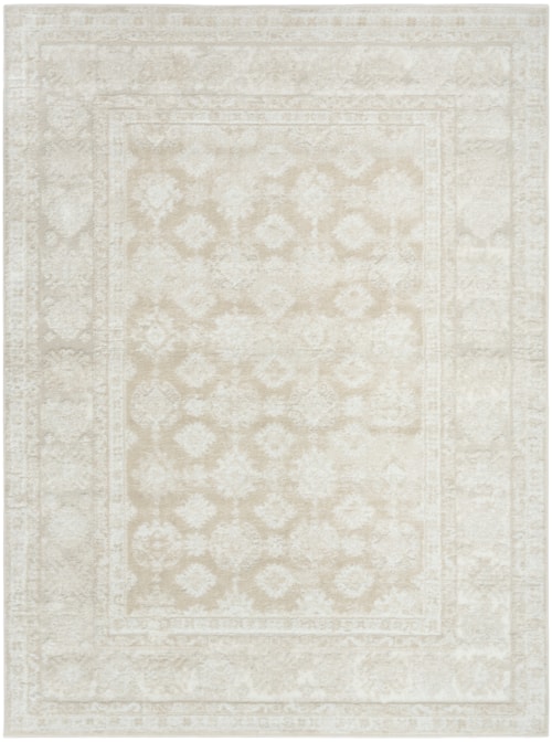 5'3" X 7' Ivory Beige Rectangle Rug