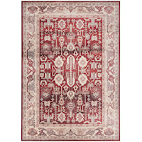 3'9" x 5'9" Red Rectangle Rug