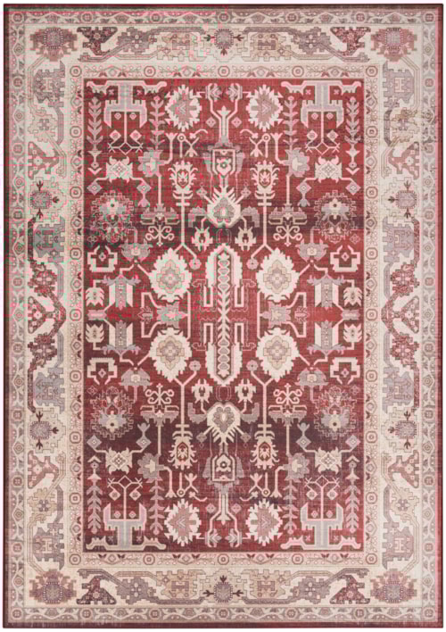 3'9" x 5'9" Red Rectangle Rug
