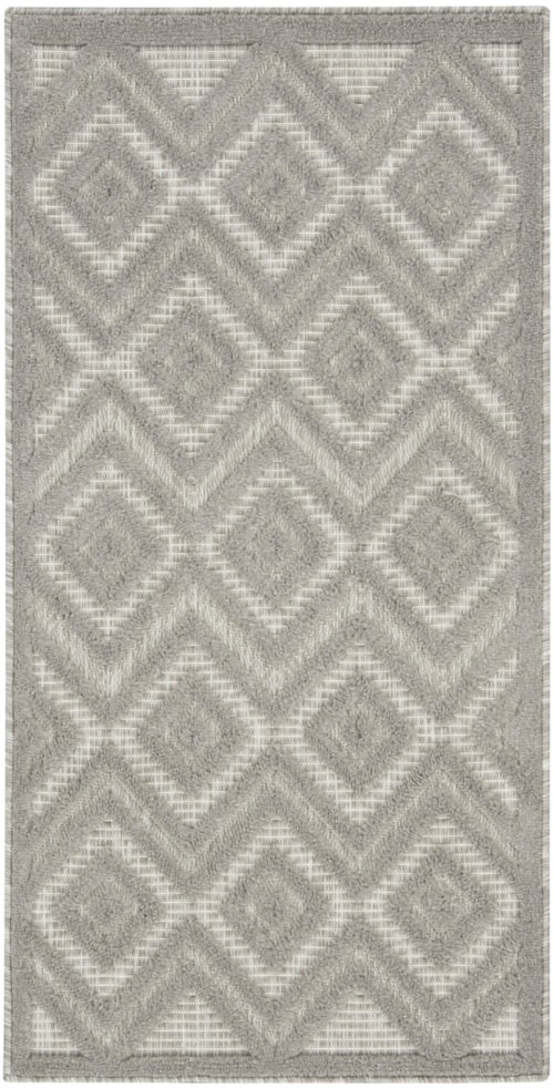 2' x 4' Silver Grey Runner Rug