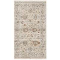 2'6" x 4'6" Ivory Beige Rectangle Rug