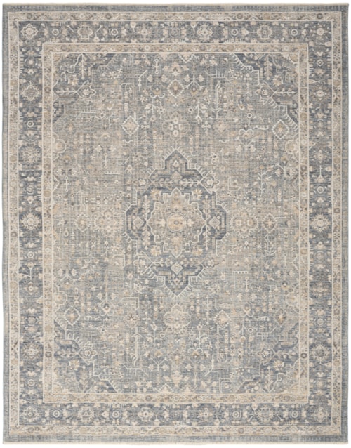 5'3" X 7'6" Blue Rectangle Rug