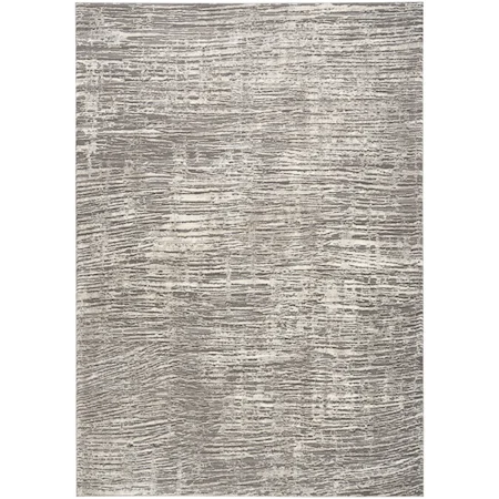 6' X 9' Ivory Grey Rectangle Rug