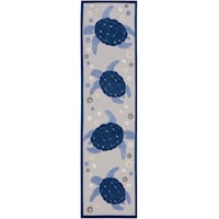 2'3" x 8' Navy Blue Runner Rug