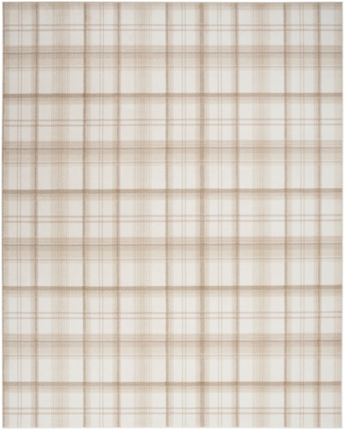 8'6" X 12' Ivory Beige Rectangle Rug