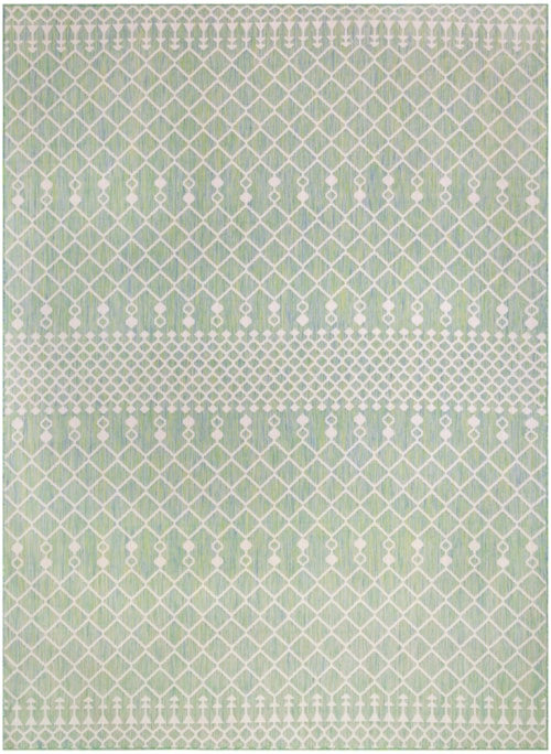 10' X 14' Blue Green Rectangle Rug