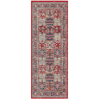 1'10" x 5' Red Rug