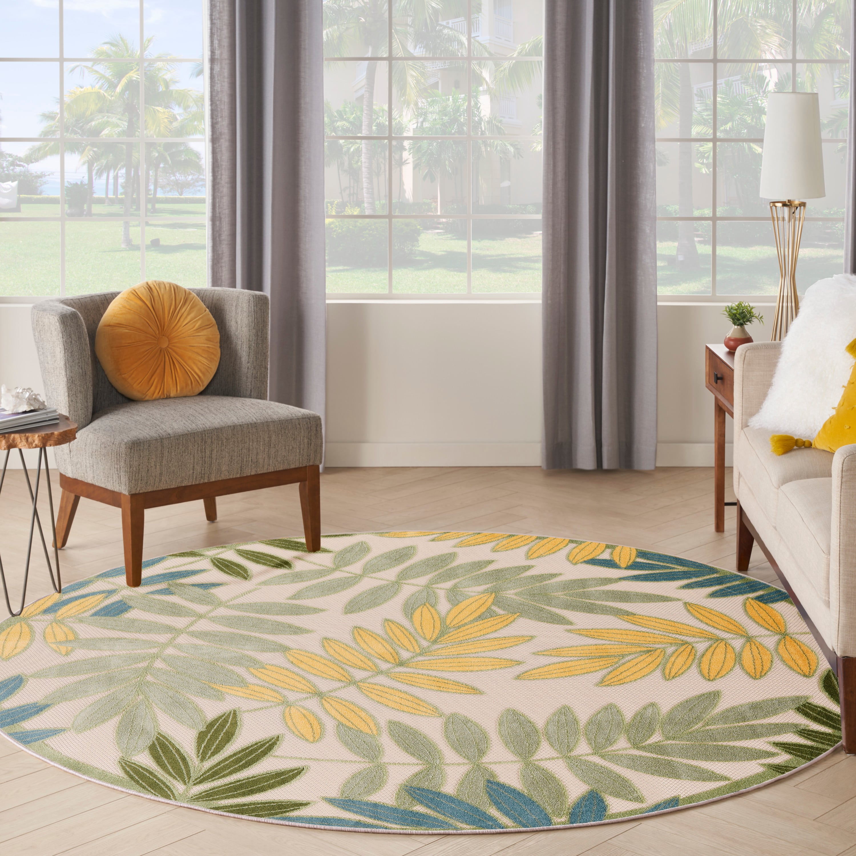 Nourison Aloha 7'10" Round  Rug