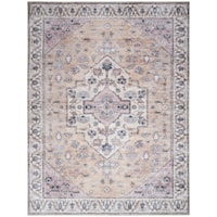 9'2" x 12' Beige Multicolor Rug