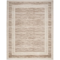 9' x 12' Mocha Ivory Rectangle Rug