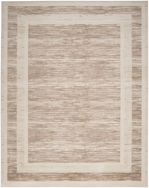 9' x 12' Mocha Ivory Rectangle Rug
