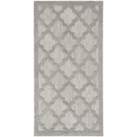 2' x 4' Silver Grey Runner Rug