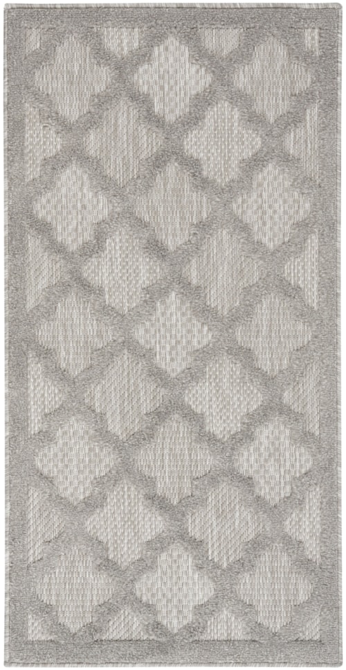 2' x 4' Silver Grey Runner Rug