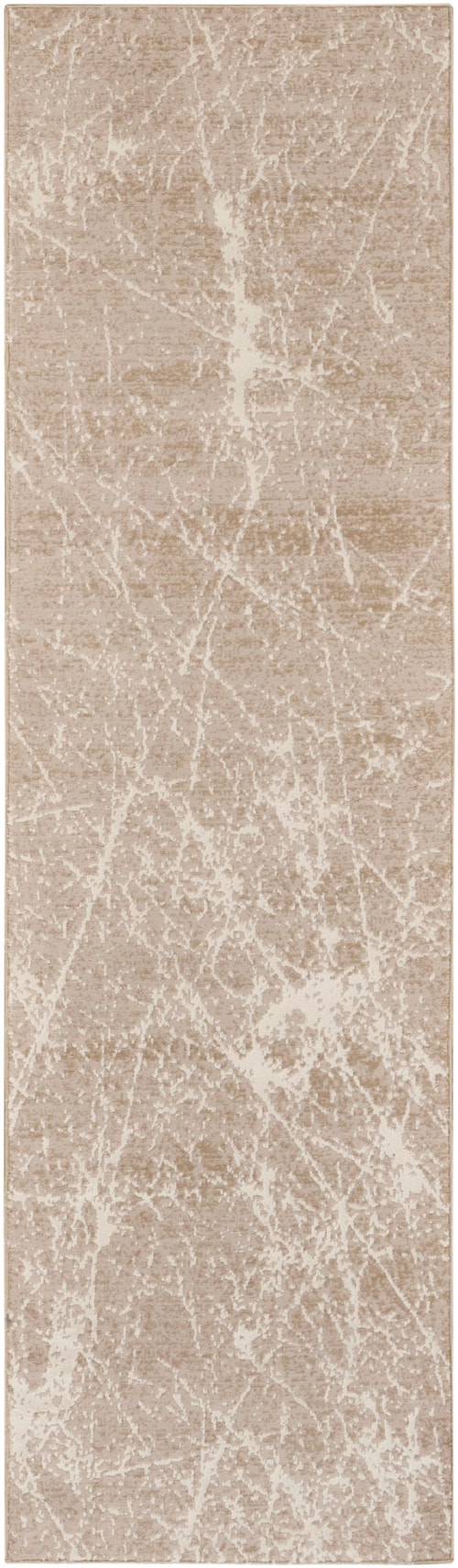 2'2" X 7'6" Mocha Ivory Runner Rug