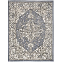 3'9" x 5'9" Blue Rectangle Rug