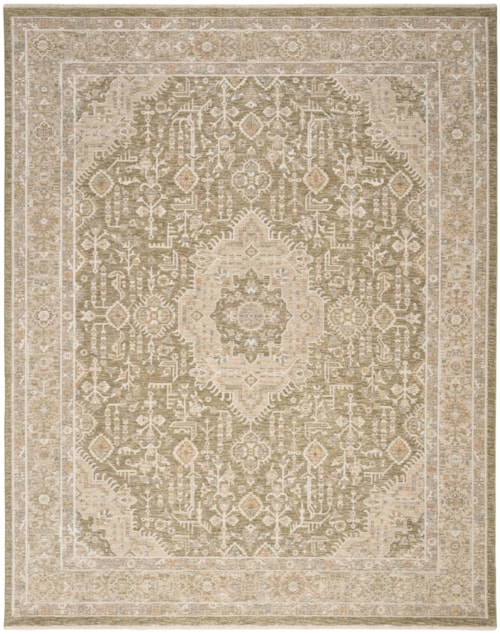 9'6" X 13'2" Green Rectangle Rug