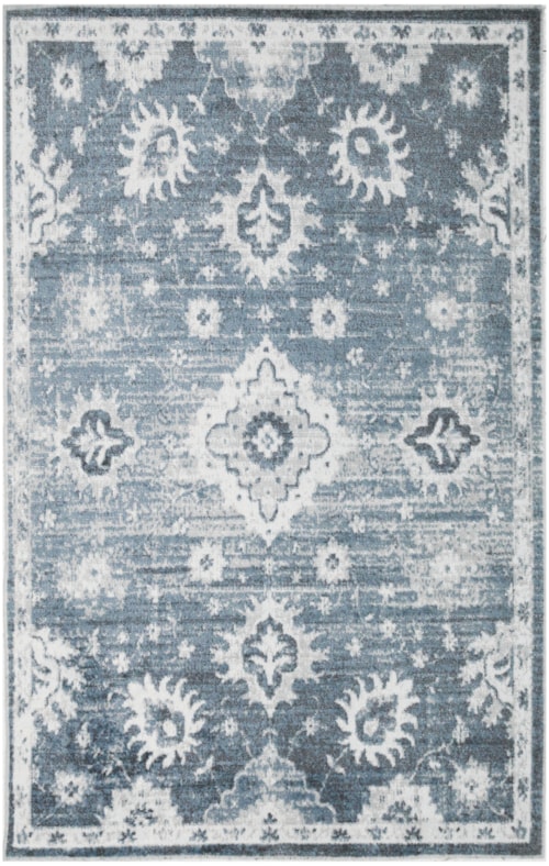 3'3" X 5' Denim Rectangle Rug
