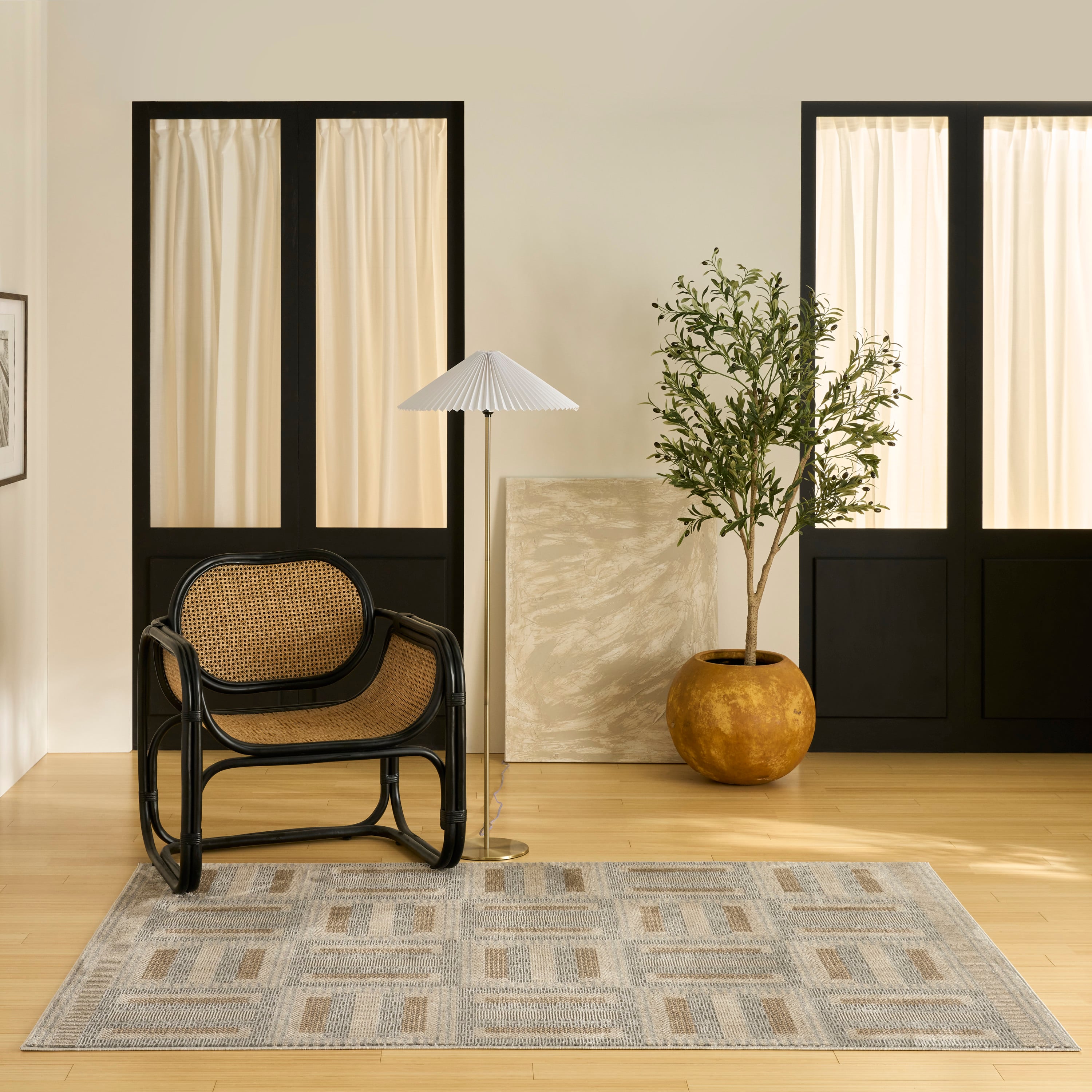 Nourison Nordic 4' X 6'  Rug