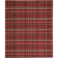 9' X 12' Red Rectangle Rug