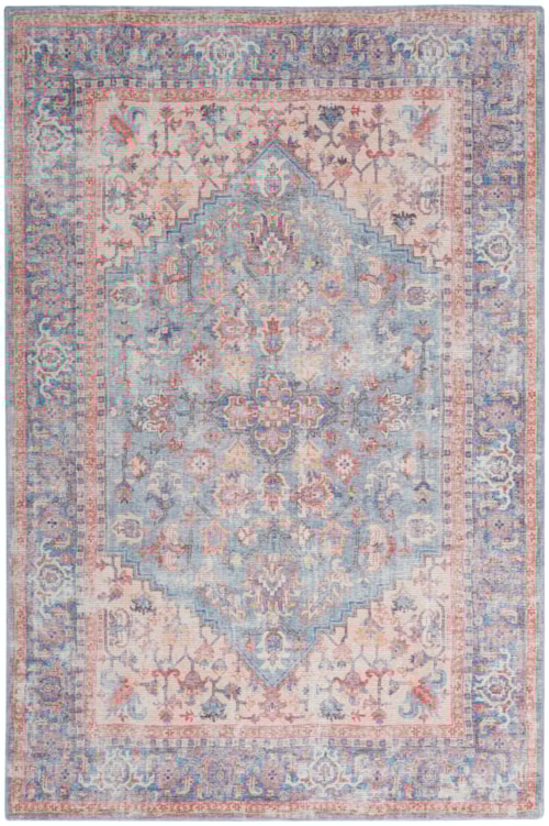 6' X 9' Blue/Multi Rectangle Rug