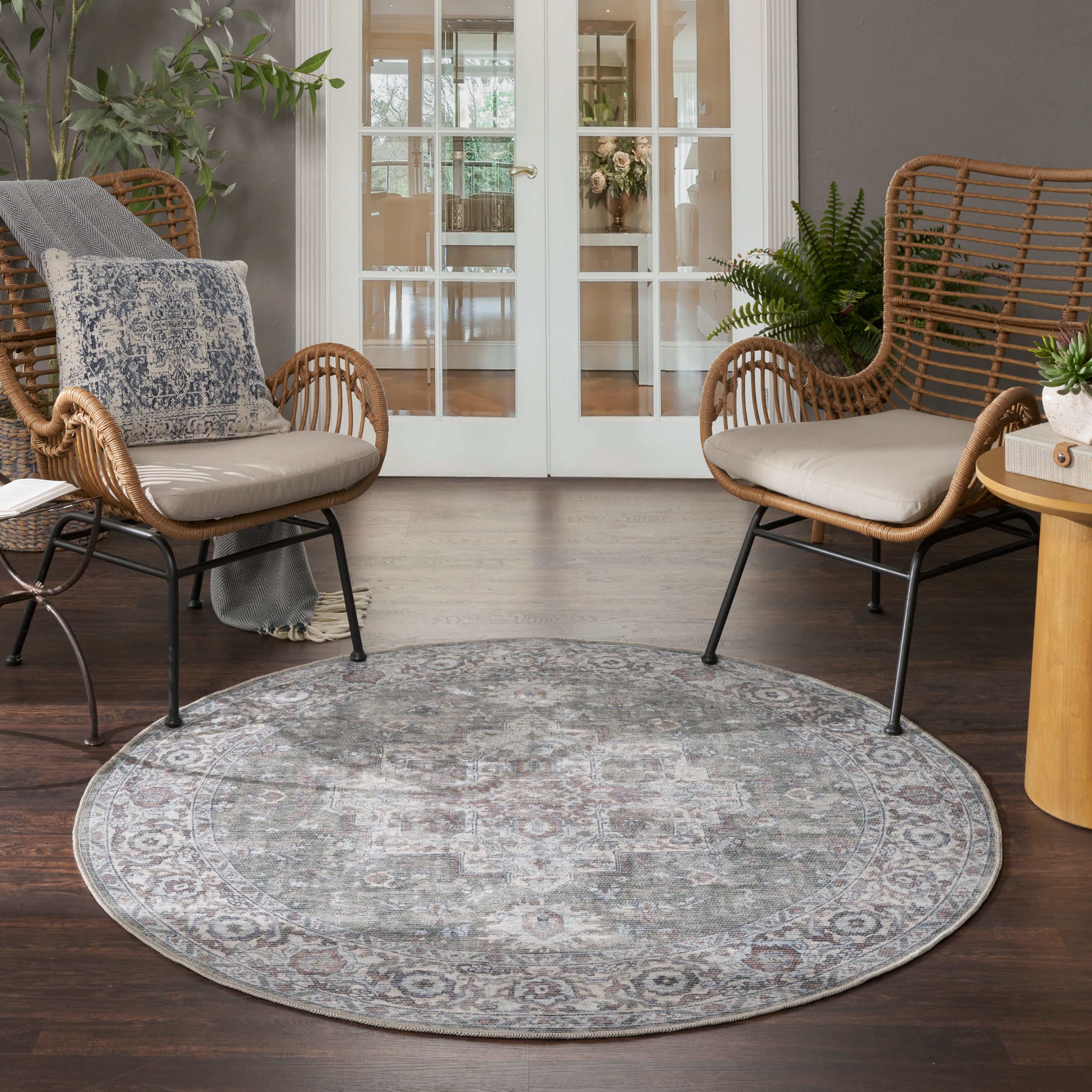5'3" Round  Rug