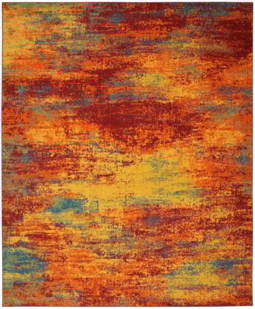 10' X 14' Flame Rectangle Rug