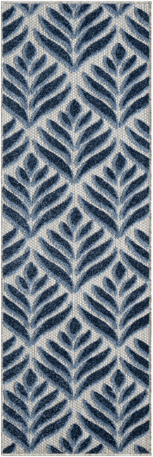 2'3" X 8' Blue Runner Rug