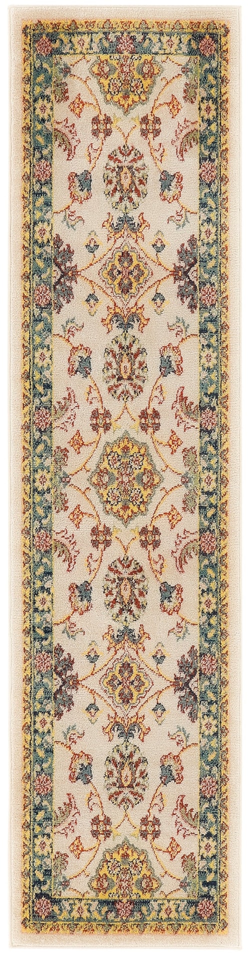 Essentials 2'2" X 7'6" Ivory Gold Vintage Rug