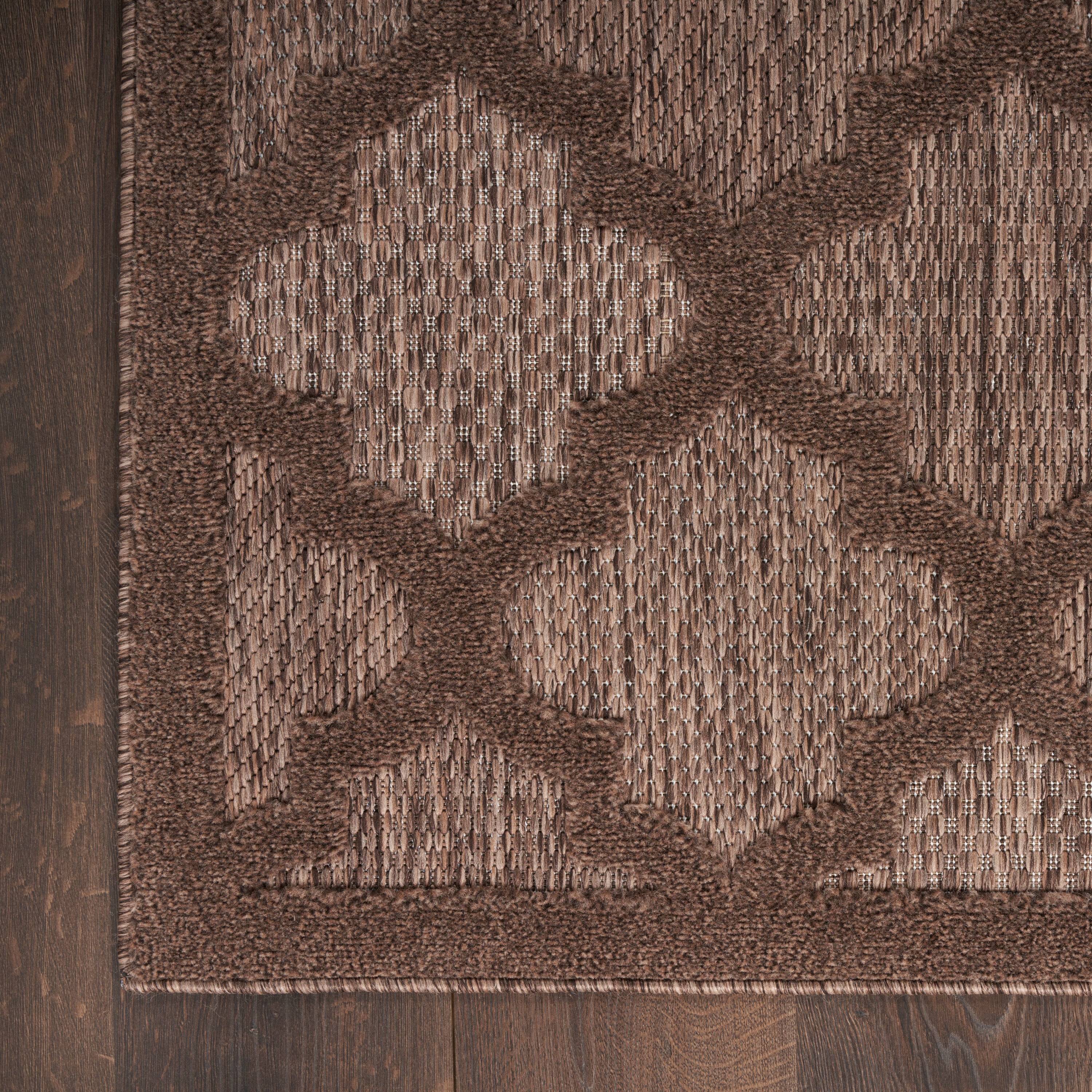 Nourison Easy Care 8' x 10' Brown Modern Rug