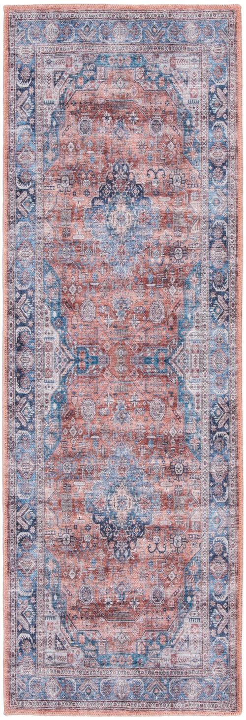 2' x 6' Runner Blue Multicolor Rug