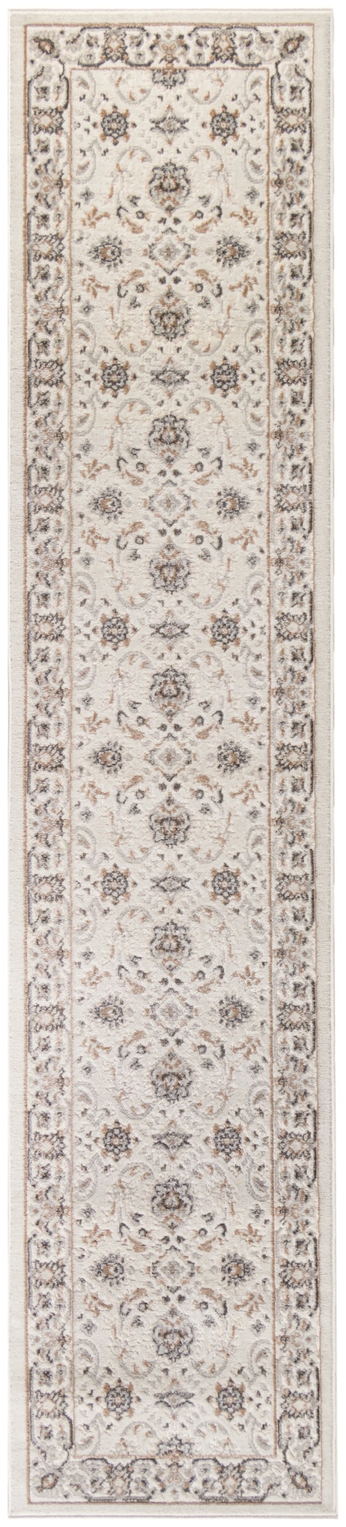 2'2" X 6' Ivory Mocha Runner Rug