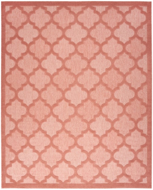 8' x 10' Coral/Orange Rectangle Rug