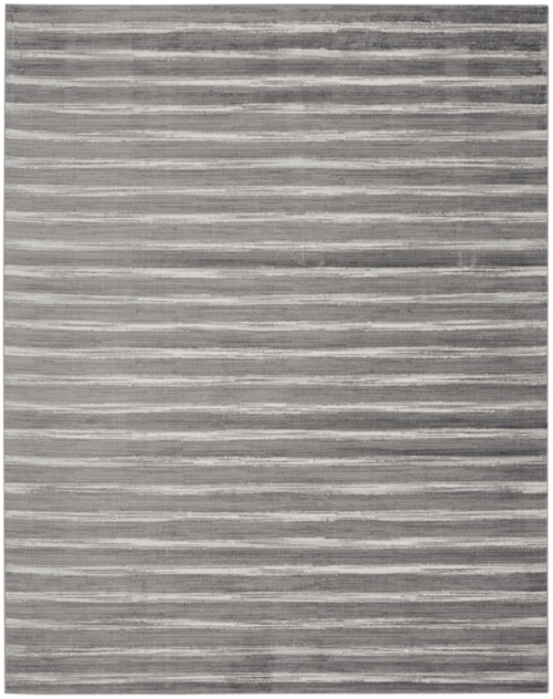 7'10" X 9'10" Charcoal Ivory Rectangle Rug
