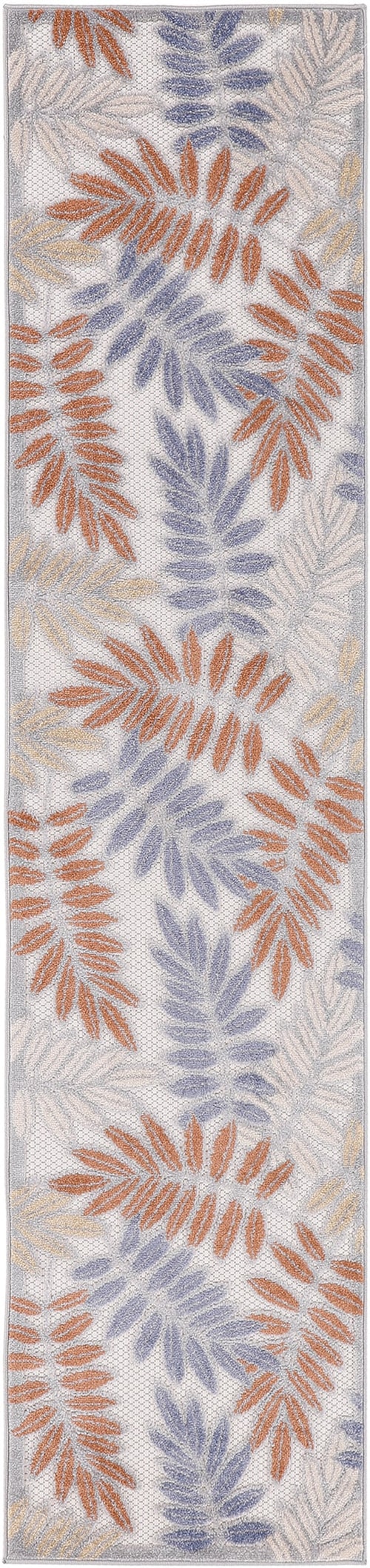 2'3" x 8' Blue Mocha Runner Rug