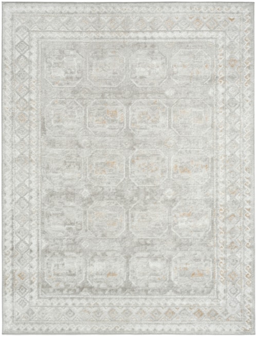 4' X 6' Grey Rectangle Rug