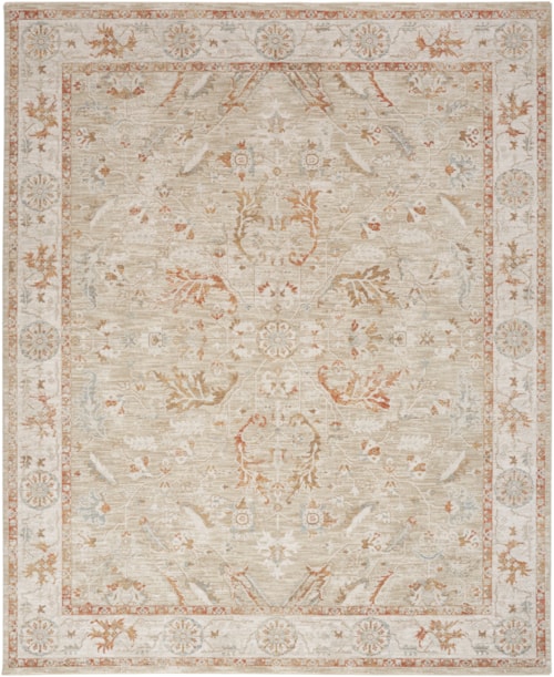 9'3" X 12'7" Sage Ivory Rectangle Rug