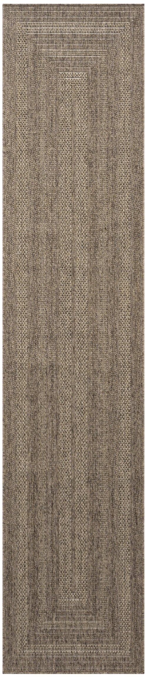 2'2" X 8' Brown Runner Rug
