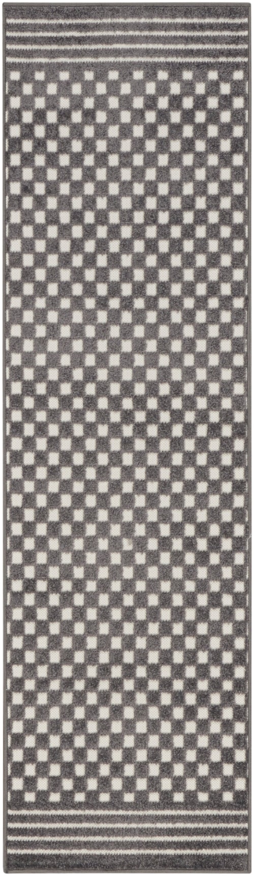 2' X 6' Grey Runner Rug