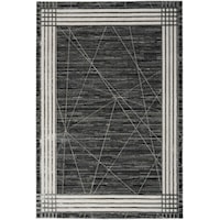 5'3" x 7'3" Charcoal/Silver Rectangle Rug